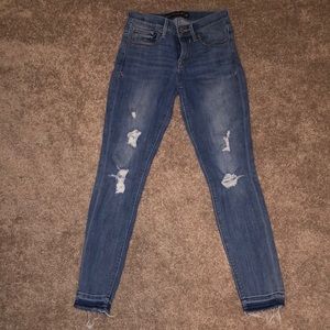 Express cropped legging mid rise jeans